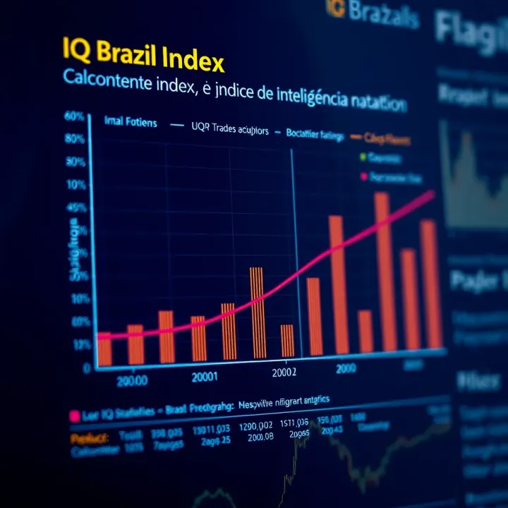 Graph illustrating the components and calculation of the IQ Brazil index representing cognitive development metrics