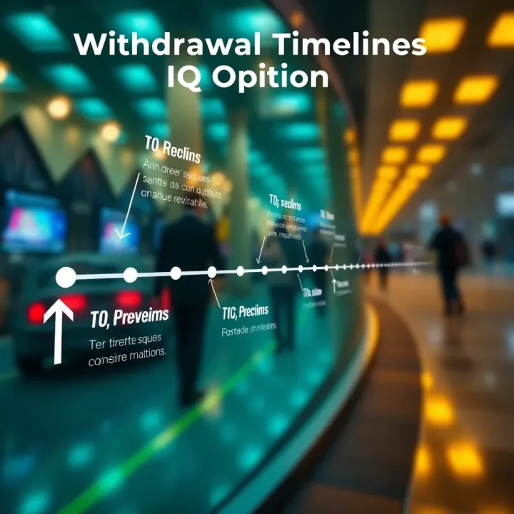Graphic depicting timeline and key precautions for secure fund withdrawal from IQ Option