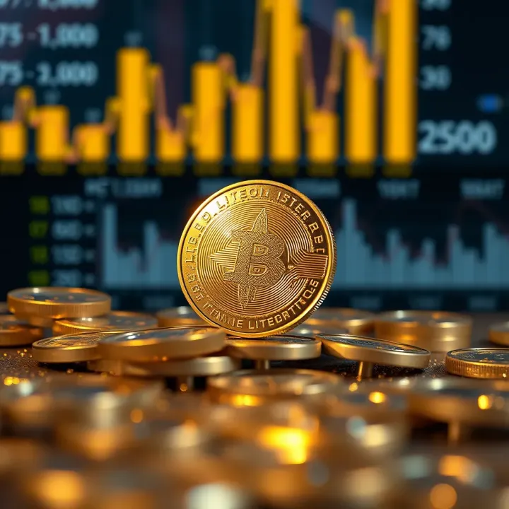 Visualization of factors influencing Litecoin's future value including technology and economic indicators