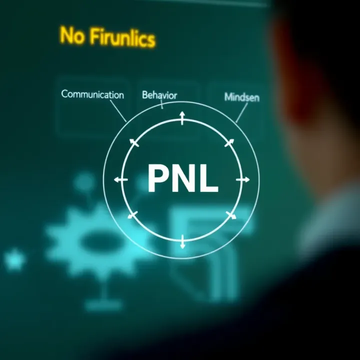 Understanding Neuro-Linguistic Programming and Its Core Components Conceptual diagram illustrating the key elements of Neuro-Linguistic Programming including communication, behavior, and mindset