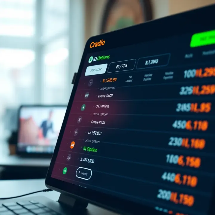 Overview of minimum deposit options available on IQ Option platform interface