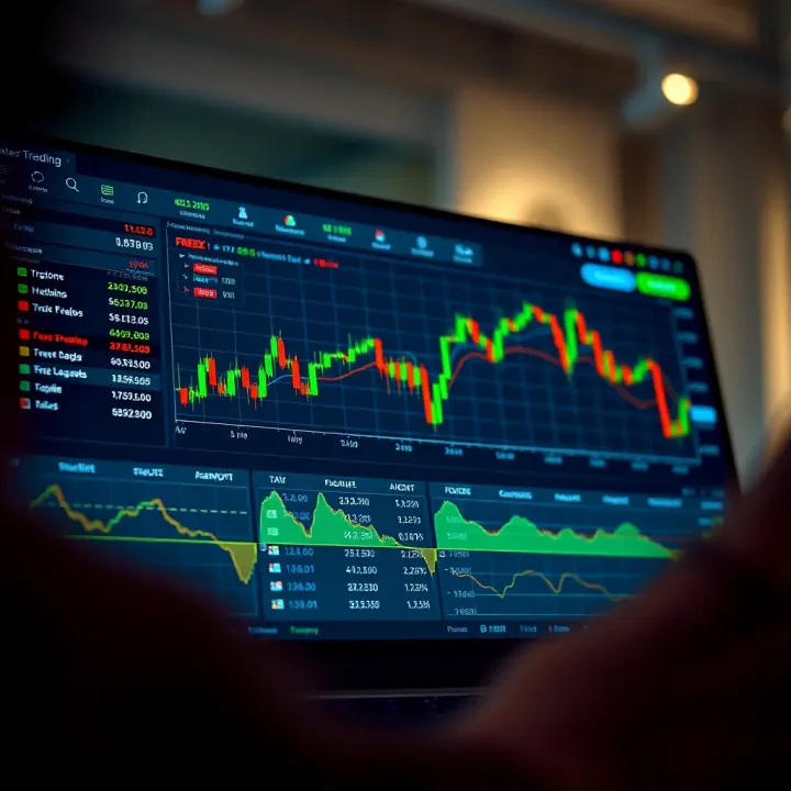 Dashboard overview showcasing My RoboForex trading tools and account options