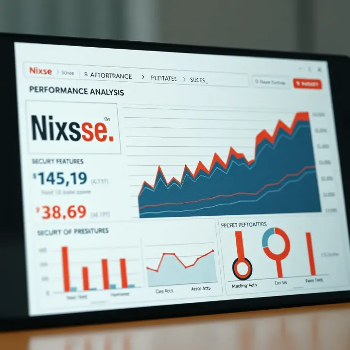 Graphical representation of Nixse performance metrics and security features