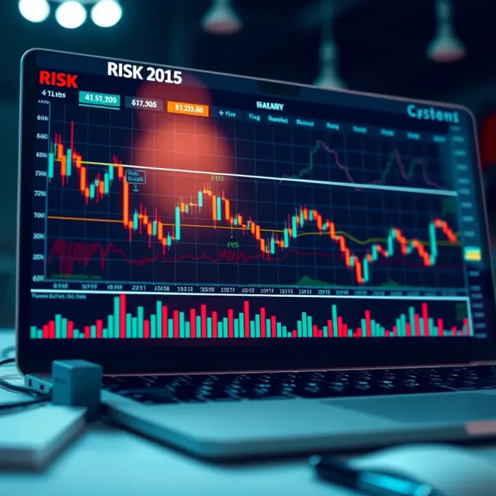 Visualization of risk management strategies with graphs and investment tools