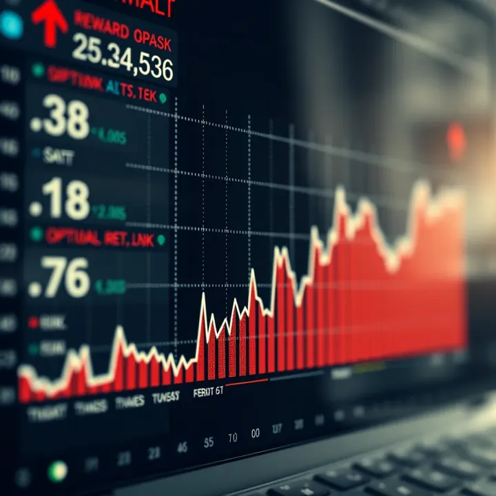 Graph showing risk and reward balance in options investment decisions
