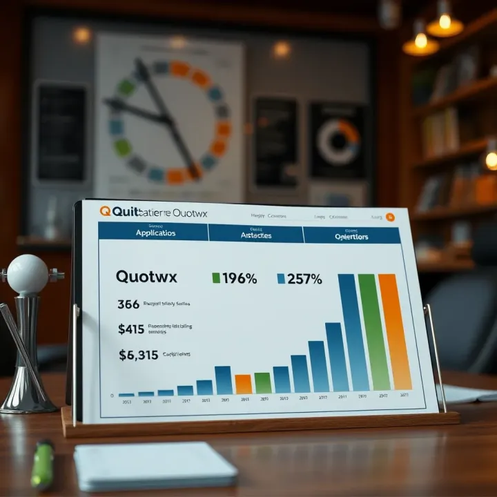 Practical Applications and Benefits of Quotwx Chart showing practical applications and benefits of Quotwx in different professional environments