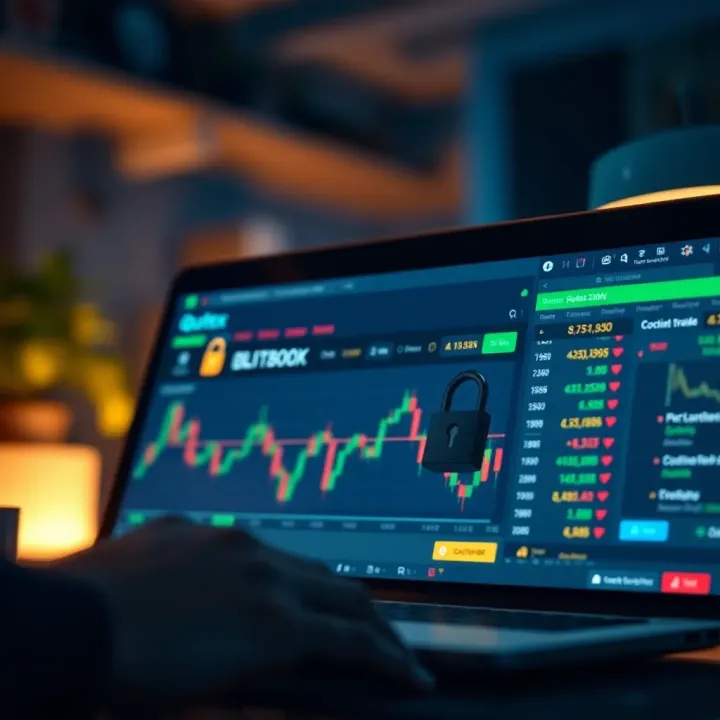 Account Recovery and Security Features on Quotex Illustration of password recovery and account security features on trading platform