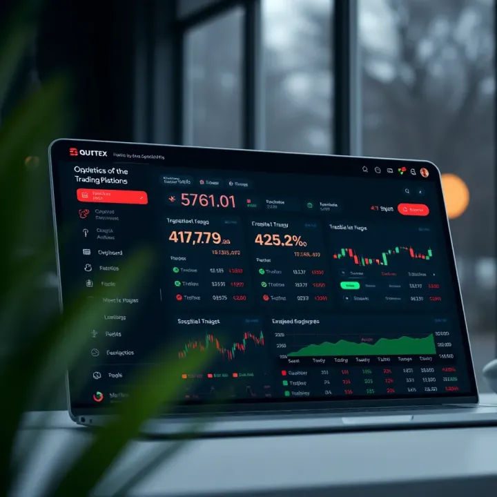 Exploring Key Features of the Quotex Platform Dashboard showcasing main features and trading tools available on Quotex platform