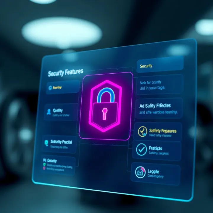 Security features and user interface options of Quotex platform illustrating safety measures