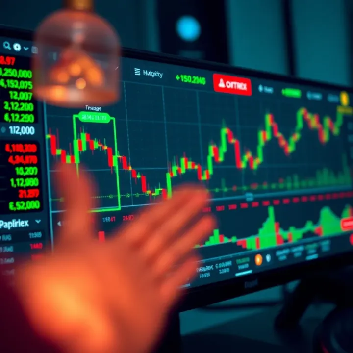 User interface showing financial charts and trading tools on the Quotrex platform