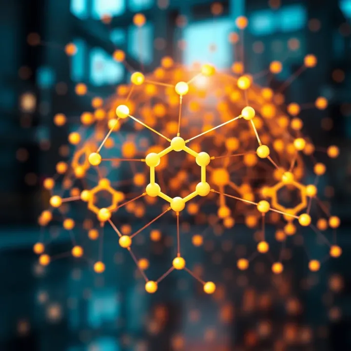 Abstract representation of Quoyex concept with interconnected nodes symbolizing its diverse applications