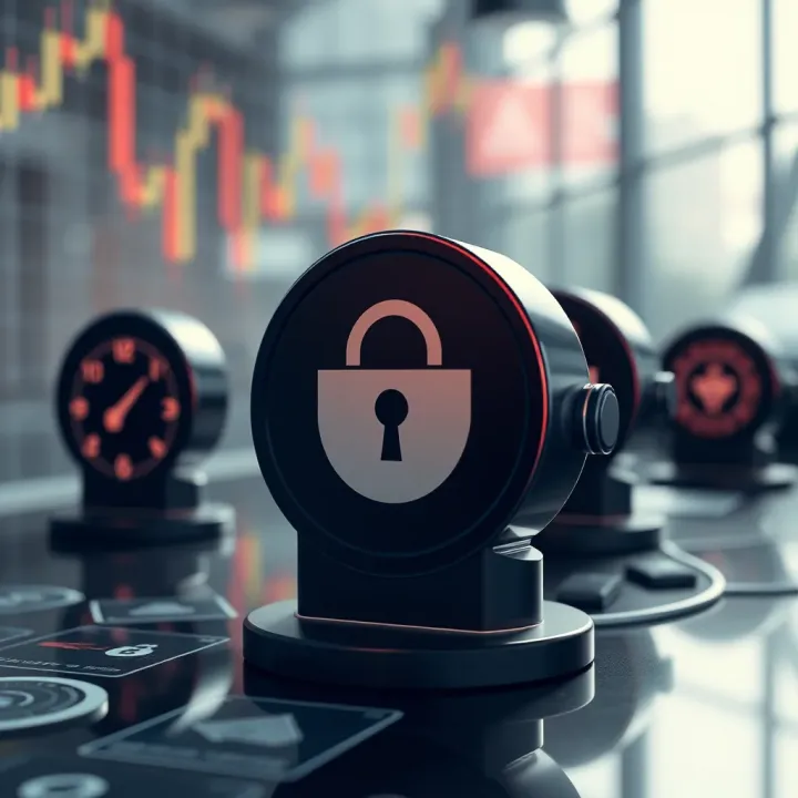Regulatory compliance symbols representing security and trust in financial platforms